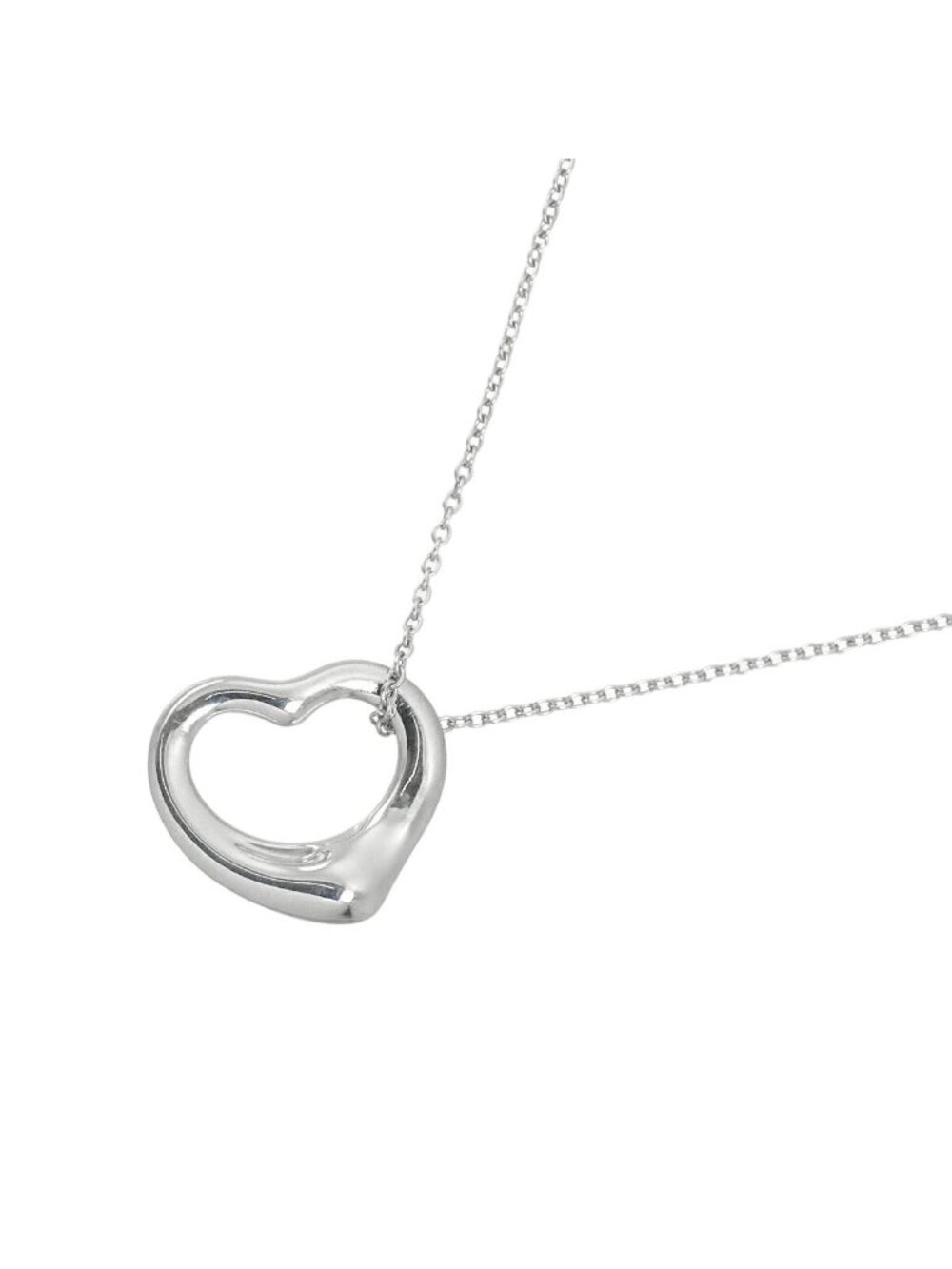 Tiffany & Co Open Heart Necklace 43 925 Sterling Silver